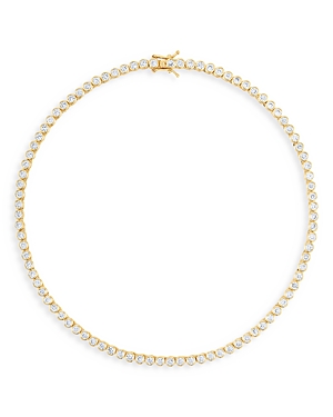 Alexa Leigh Cubic Zirconia Tennis Necklace in 18K Gold Filled, 15