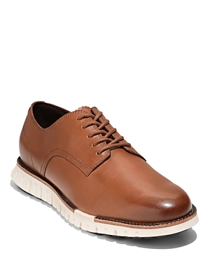 Shop Cole Haan Men's Zergrand Remastered Lace Up Plain Toe Oxford Dress Shoes In British Tan