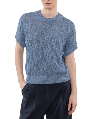 PERUSE SHORT SLEEVE SWEATER