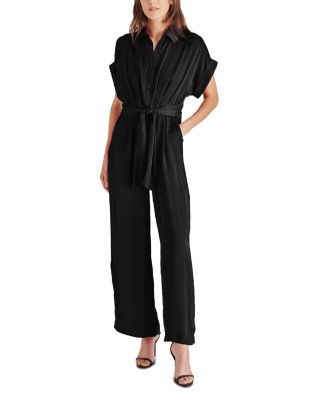 STEVE MADDEN - Tori Button Front Tie Waist Jumpsuit