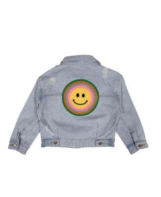 Girls' Patched Denim Jacket - Little Kid, Big Kid