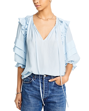 Ramy Brook Samira Ruffle Blouse