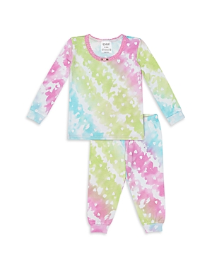 Shop Esme Girls' Long Sleeved Top & Pants Pajamas Set - Little Kid In Love Crush