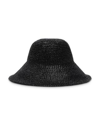 Max Mara Carl Bucket Style Wide Brimmed Straw Hat