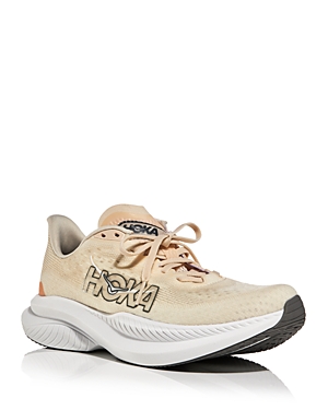 Shop Hoka Women's Mach 6 Low Top Sneakers In Eggnog/vanilla
