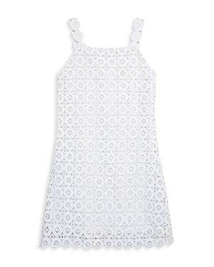 Shop Habitual Girls' Crocheted Dress - Big Kid In White