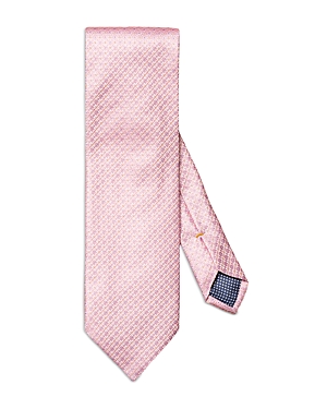 Shop Eton Floral Silk Classic Tie In Medium Pink