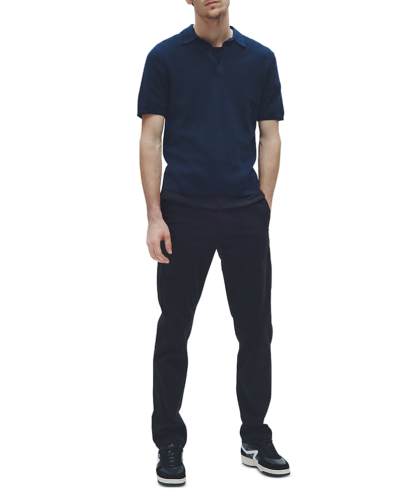 Rag & Bone Harvey Relaxed Polo In Blue