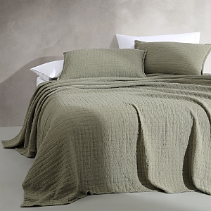 Calvin Klein Essential Garment Washed Cotton Jacquard Coverlet, King