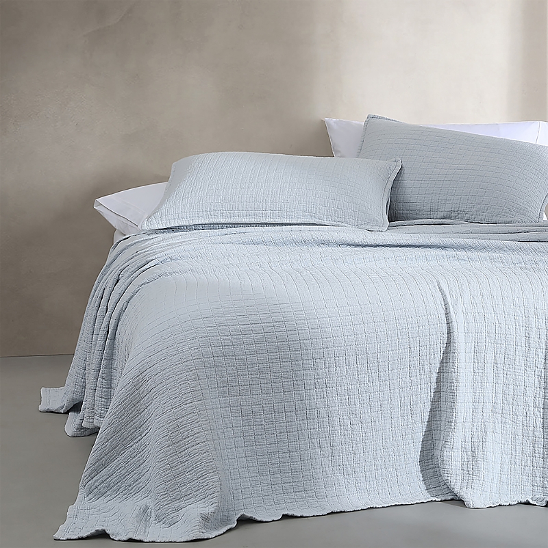 Calvin Klein Essential Garment Washed Cotton Jacquard Coverlet