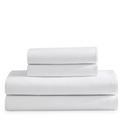 Calvin Klein Pearl Edge Cotton Sateen 300 Thread Count Sheet Set, Queen