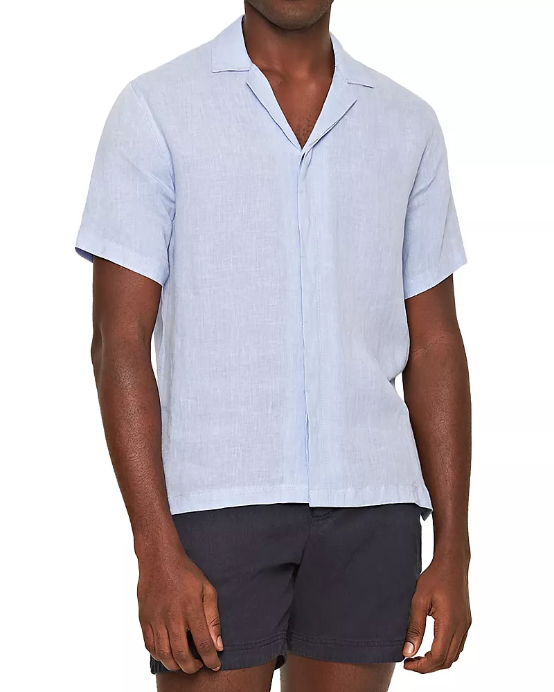 Orlebar Brown Maitan Ii Short Sleeve Button Front Shirt