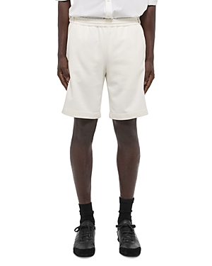 Shop Helmut Lang Fleece Shorts In Ivory