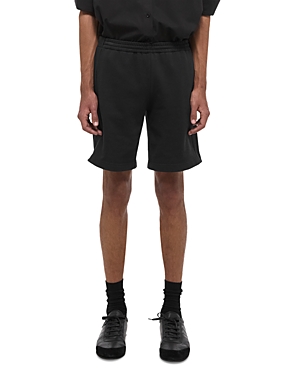 Shop Helmut Lang Fleece Shorts In Black