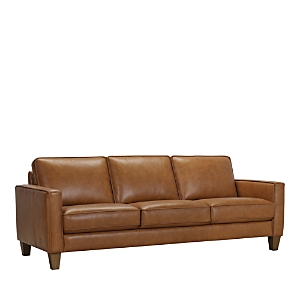Shop Bloomingdale's Hesh Leather Sofa - 100% Exclusive In Caramel