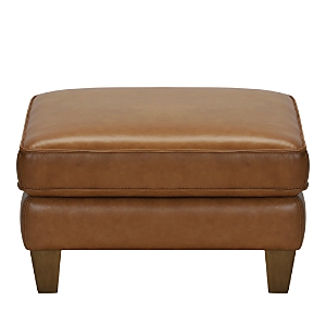 Shop Bloomingdale's Hesh Leather Ottoman - 100% Exclusive In Caramel