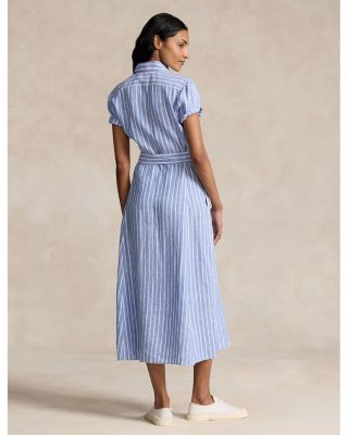 Ralph Lauren Ralph Lauren Striped Linen Shirt Dress