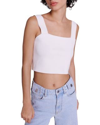 Maje Maclyna Crop Tank Top