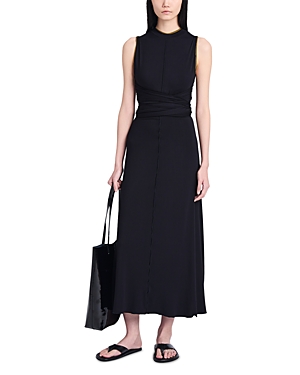 Shop Proenza Schouler White Label Beatrice Back Cutout Dress In Black