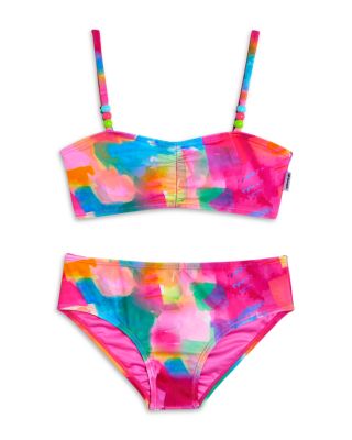 Limeapple - Girls' Echo Printed Two Piece Swimsuit - Big Kid