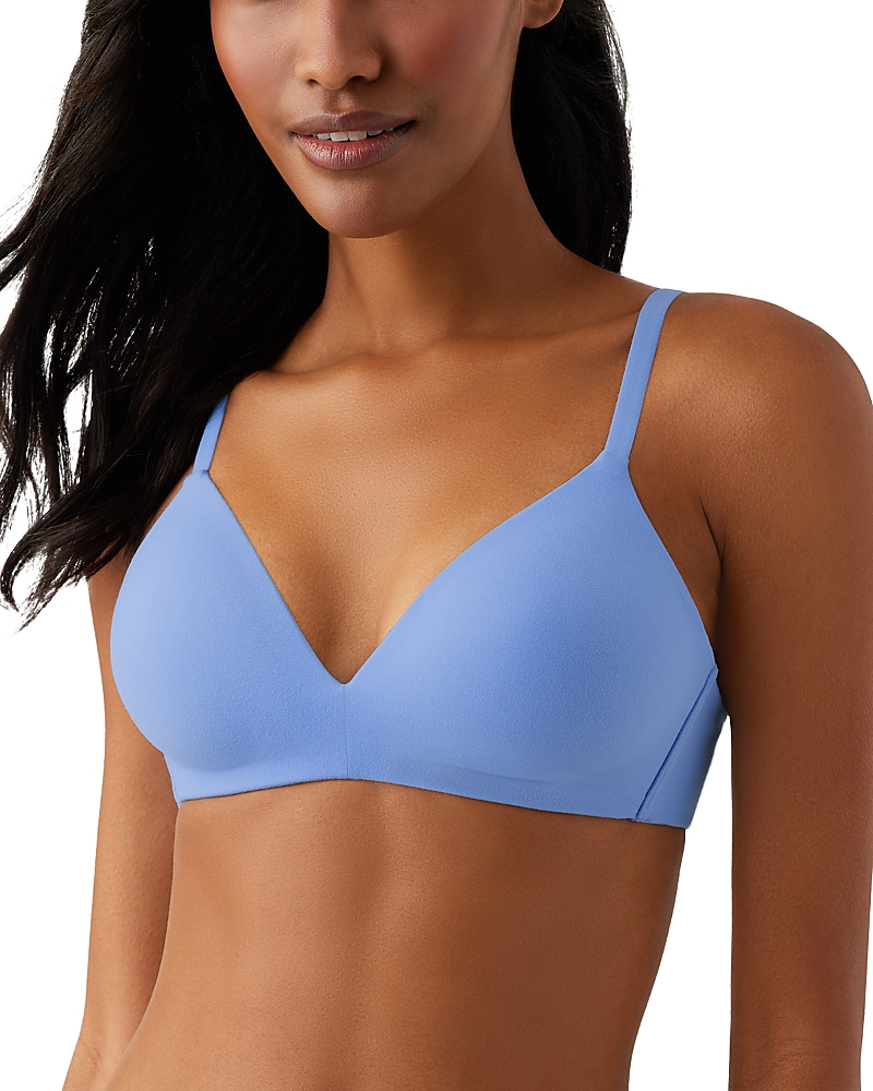 Wacoal How Perfect Contour Wireless Bra In Blue Hydrangea