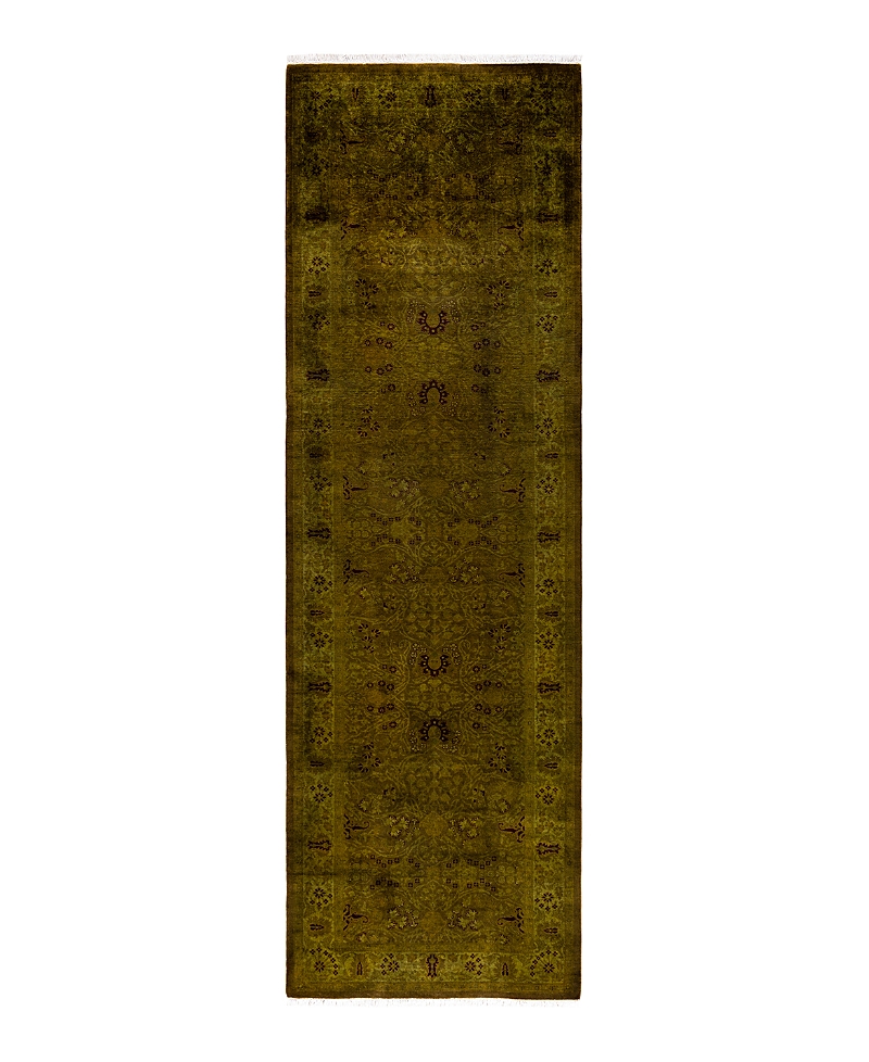 Bloomingdale's Fine Vibrance M1370 Runner Area Rug, 3' X 10'8 In Brown