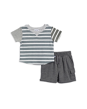 Splendid Boys' Mixed Stripe Shorts Set - Baby In Vob Multi