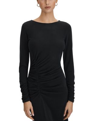 light purple bodycon dress Black Jersey Long Sleeve Mask Bodycon Dress  AX Paris US