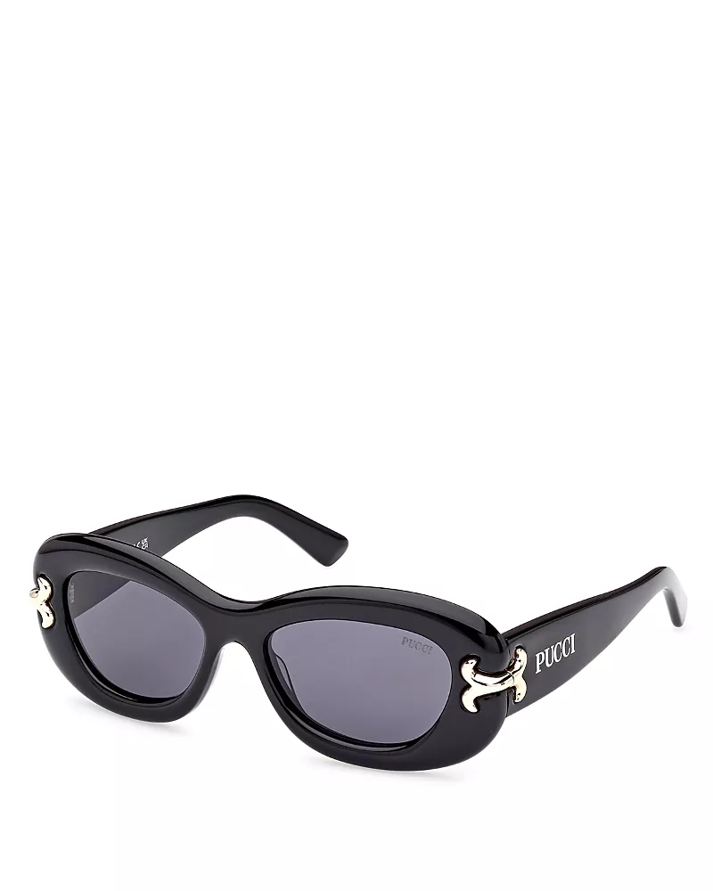 Pucci Geometric Sunglasses, 52mm