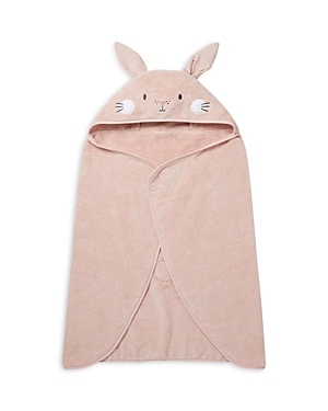 Mori Unisex Cotton Bunny Hooded Bath Towel - Little Kid In Pink