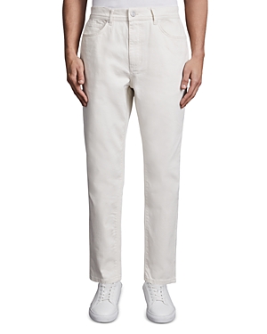 Shop Reiss Santorini Relaxed Fit Tapered Leg Jeans In Ecru