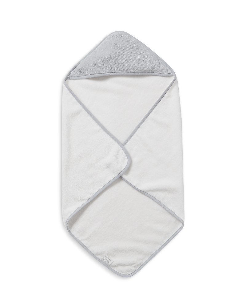 Shop Mori Cotton Hooded Bath Towel - Baby In Gray