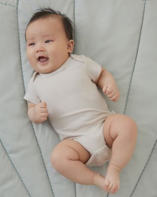 Unisex Stretch Ribbed Short Sleeve Bodysuit - Baby