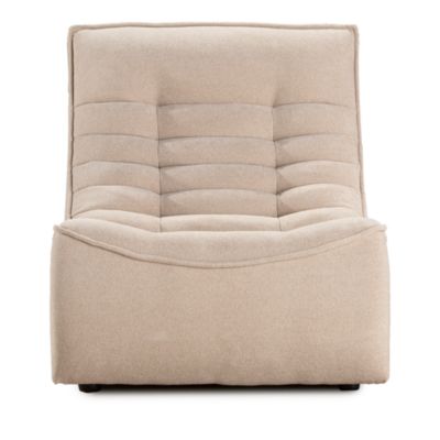 Trattino Armless Fabric Chair
