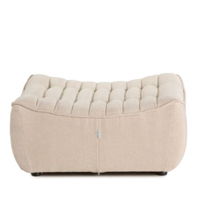 Trattino Fabric Ottoman
