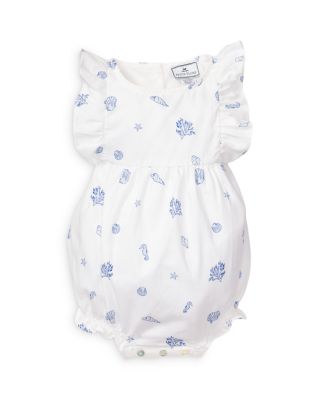Petite Plume - Girls' Suffolk Seashells Ruffled Romper - Baby