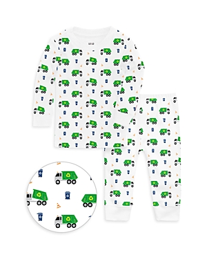 Shop 1212 Boys' Printed Long Sleeve Pajama Set - Little Kid In Recycling Trucks