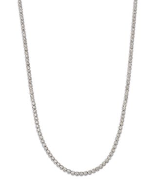 Bloomingdale's Fine Collection - Diamond Crown Set Tennis Necklace in 14K White or Yellow Gold, 5.0 ct. t.w.