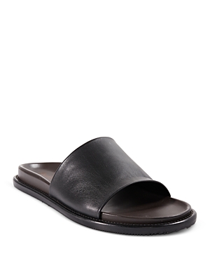 Shop Paul Stuart Men's Slip On Palma Sandals In Black