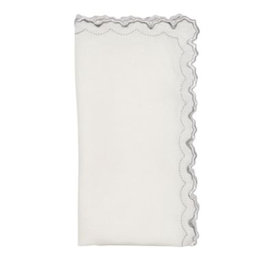Arches Embroidered Linen Napkin