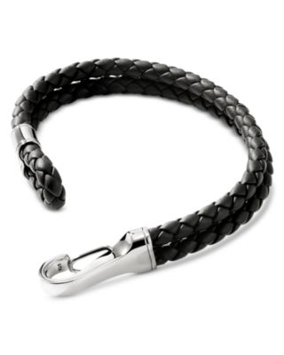 Sterling Silver & Leather Bracelet