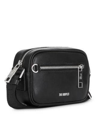 The Kooples - Small Black Leather Messenger Bag