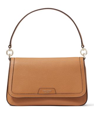 kate spade new york Hudson Pebbled Leather Flap Shoulder Bag