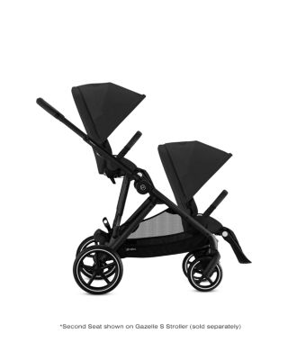 eGazelle/Gazelle S 2 Second Seat – Moon Black with Black Bumper Bar