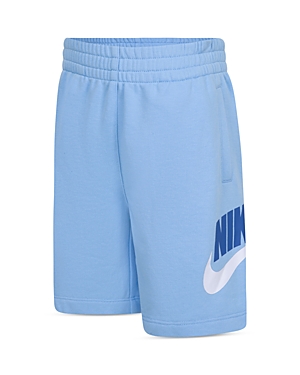 Shop Nike Boys' Sportswear Club Cotton Blend French Terry Shorts - Little Kid In Aquarius Blue