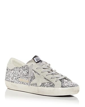 Golden Goose Hi Star Classic With List Classic Sneakers In Silver/ice