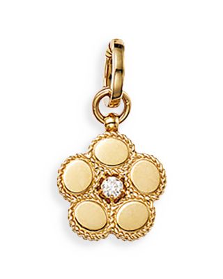 Roberto Coin - 18K Yellow Gold Daisy Diamond Flower Pendant - Exclusive