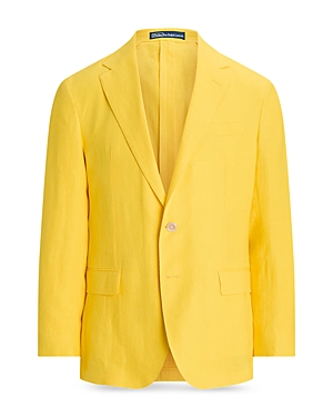 Shop Polo Ralph Lauren Polo Soft Tailored Linen Sport Coat In Yellow