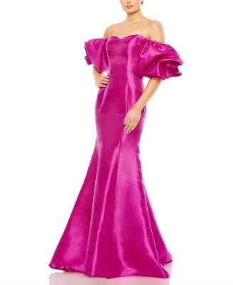 Mac Duggal - Sweetheart Off The Shoulder Puff Sleeve Gown