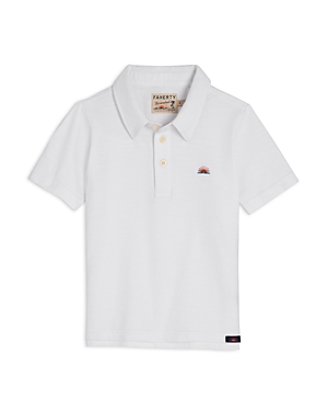 Shop Faherty Boys' Sunwashed Polo - Little Kid, Big Kid In White